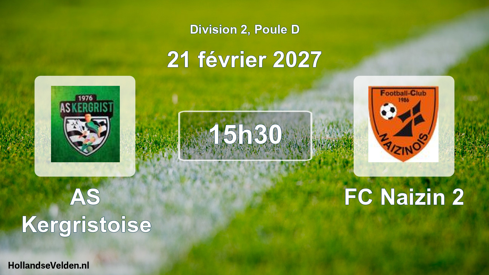 Scheduled Match: AS Kergristoise - FC Naizin 2 (21 February 2027)