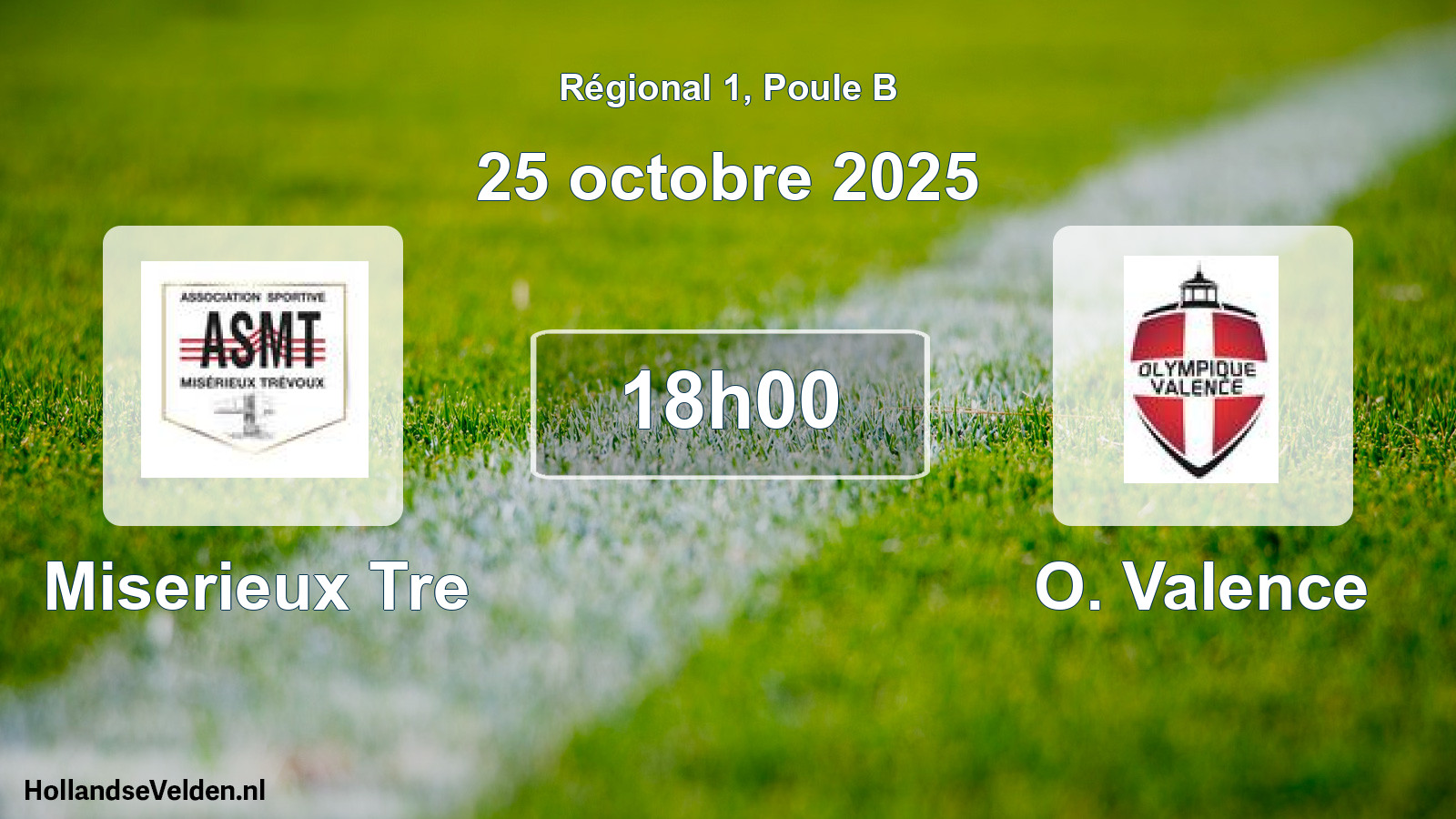 Scheduled Match: Miserieux Tre - O. Valence (25 October 2025)
