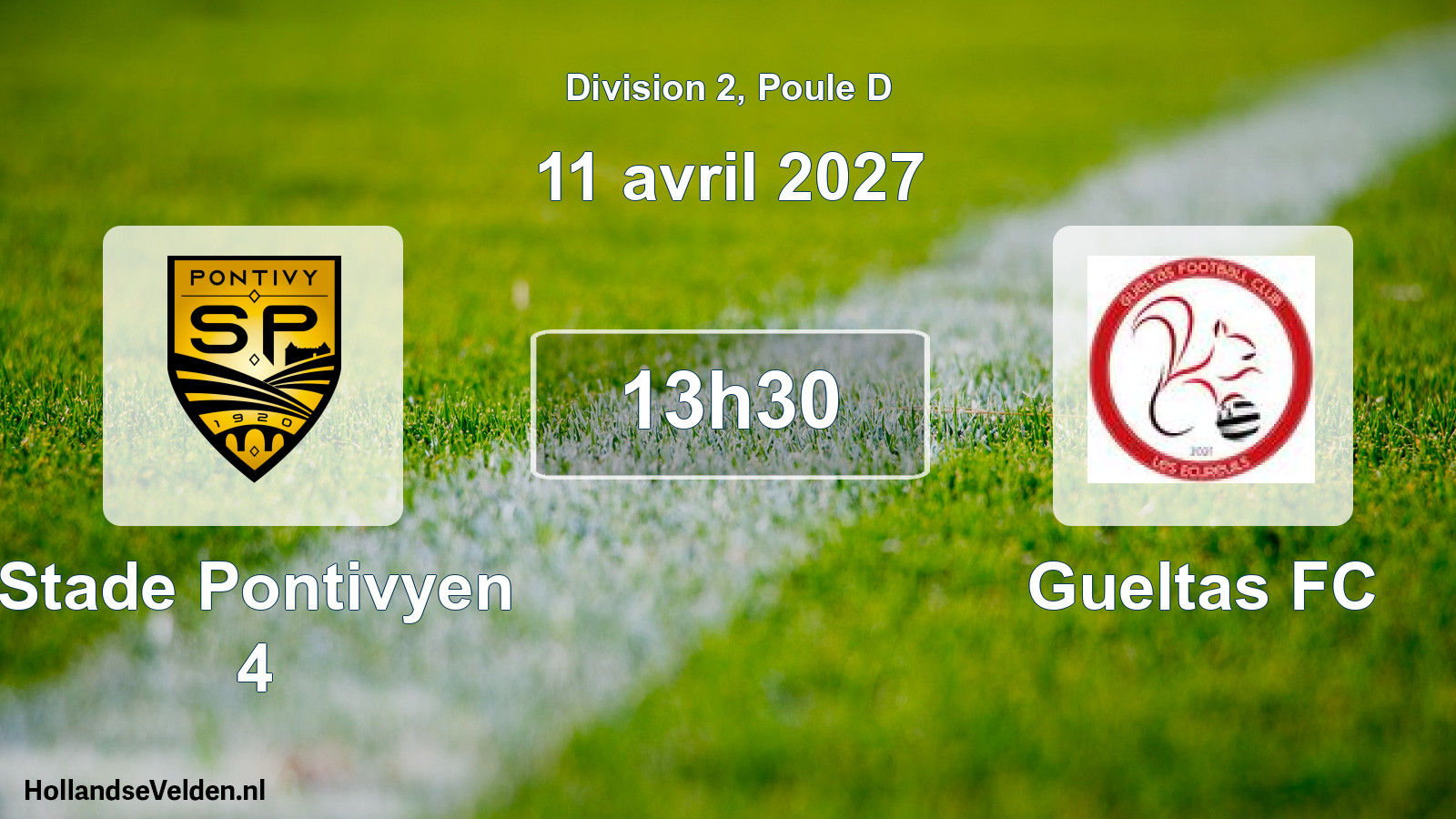 Scheduled Match: Stade Pontivyen 4 - Gueltas FC (11 April 2027)