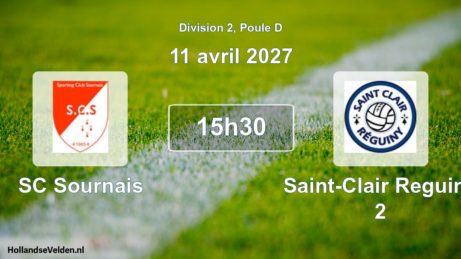 Scheduled Match: SC Sournais - Saint-Clair Reguiny 2 (11 April 2027)