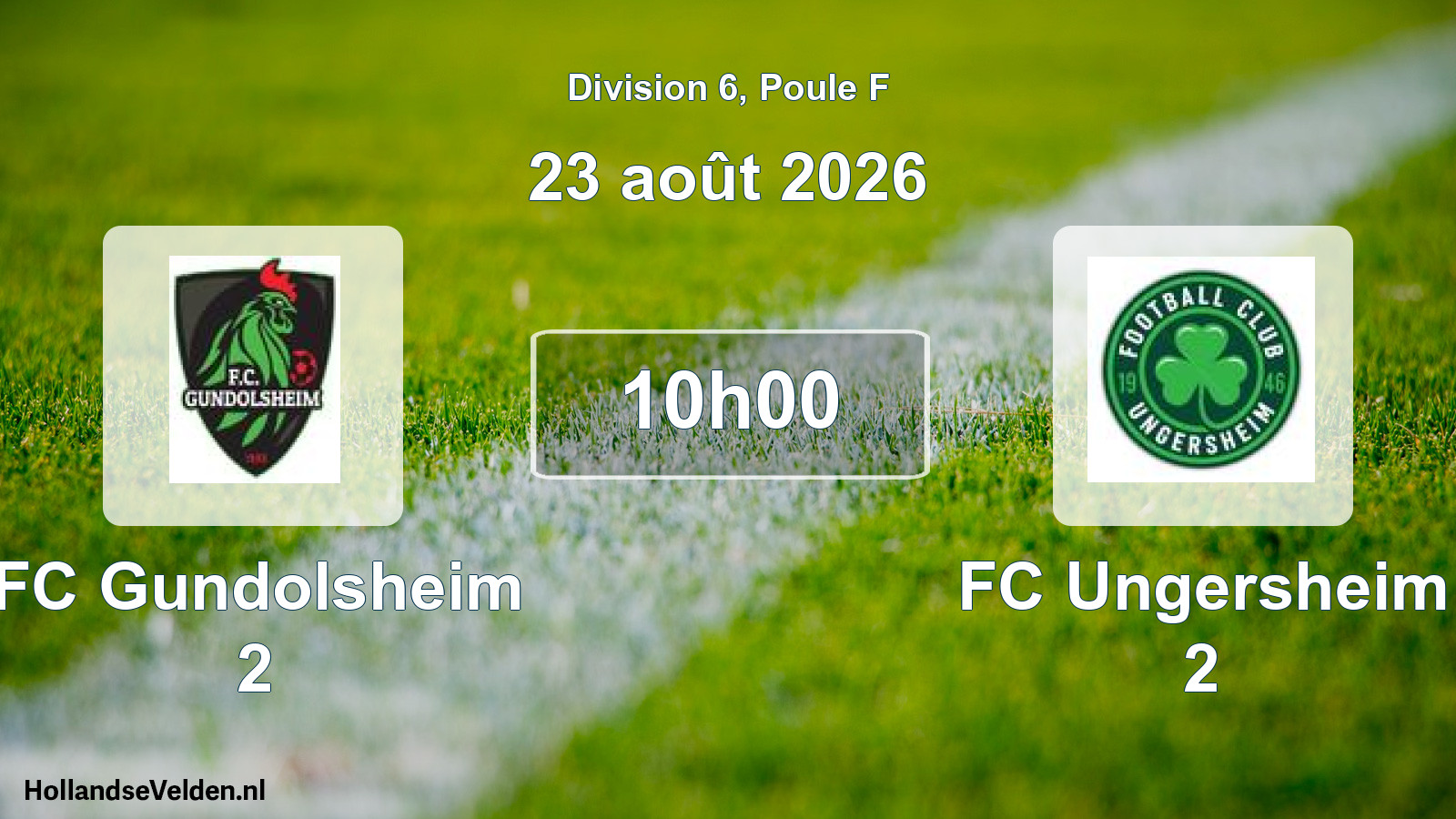 Scheduled Match: FC Gundolsheim 2 - FC Ungersheim 2 (23 August 2026)