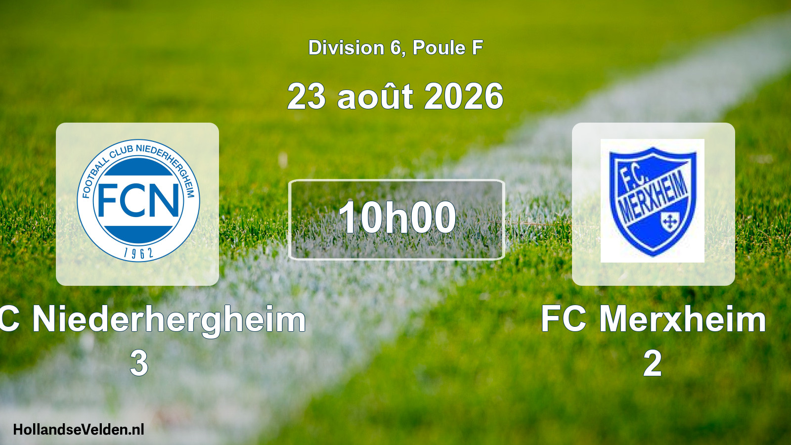 Scheduled Match: FC Niederhergheim 3 - FC Merxheim 2 (23 August 2026)
