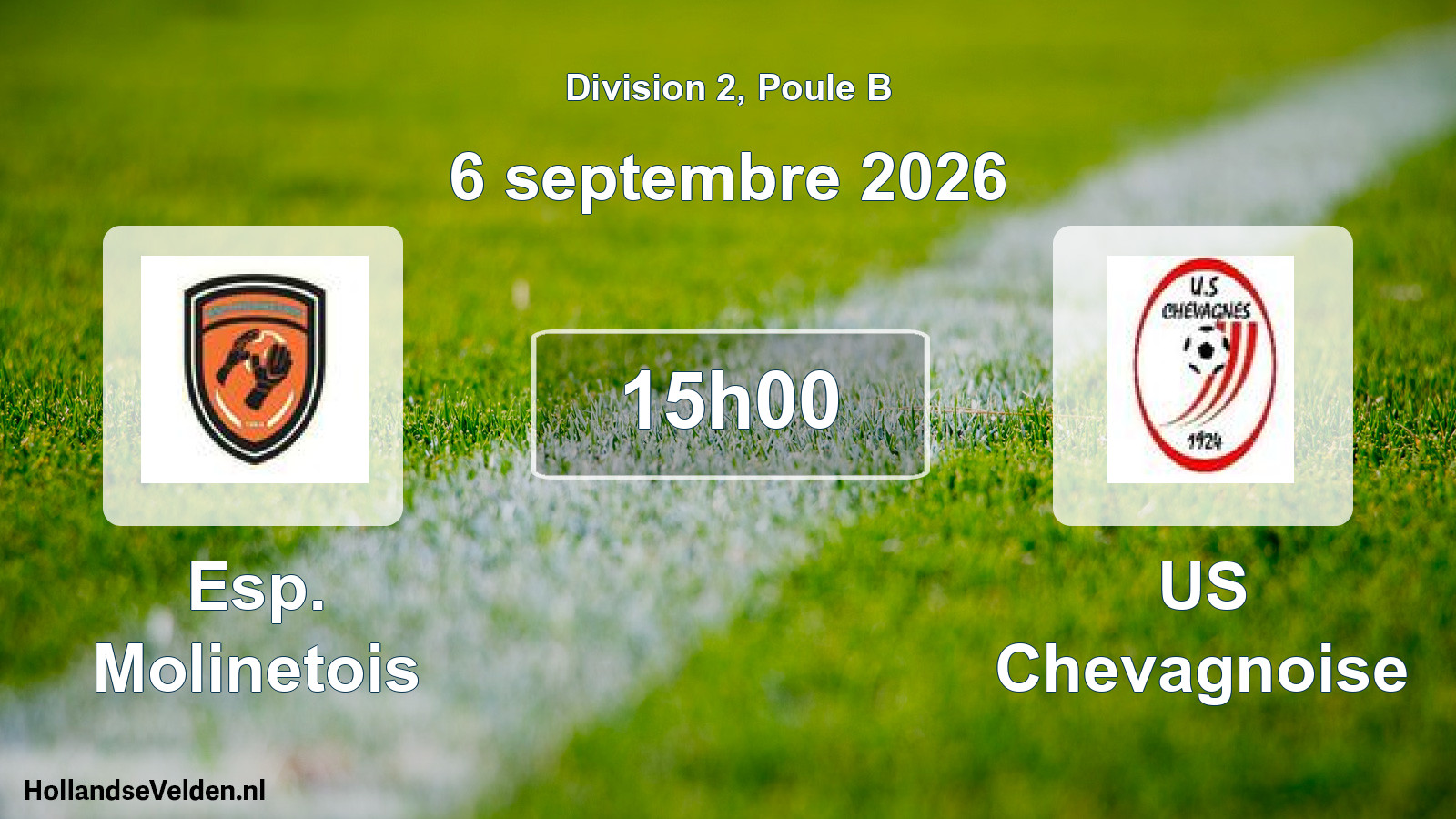 Match programmé: Esp. Molinetois - US Chevagnoise (6 septembre 2026)