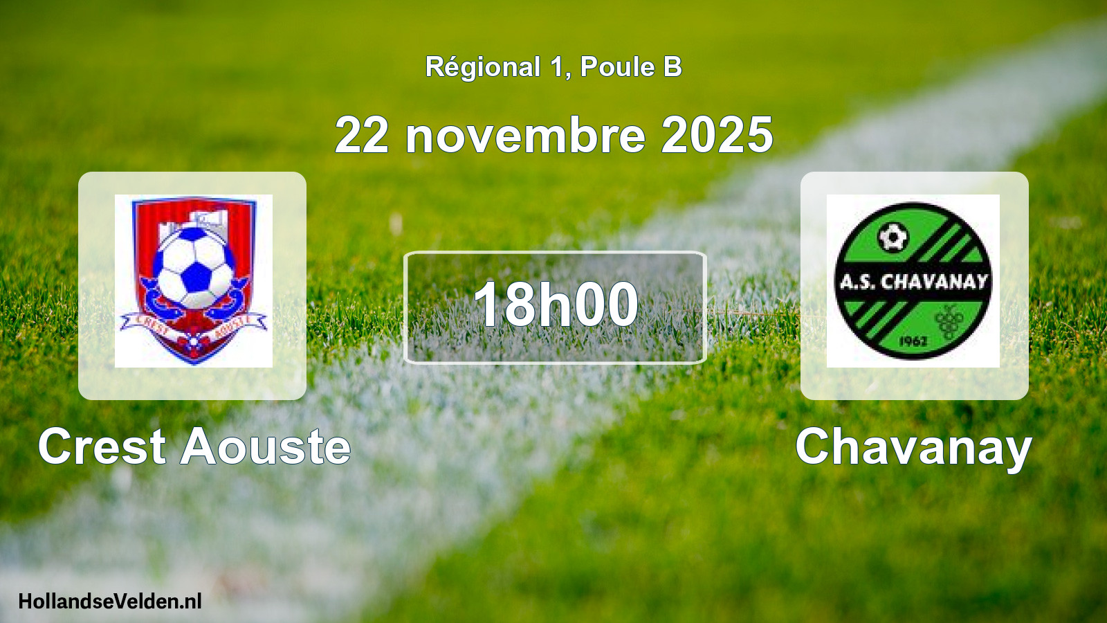 Geplande wedstrijd: Crest Aouste - Chavanay (22 novembre 2025)