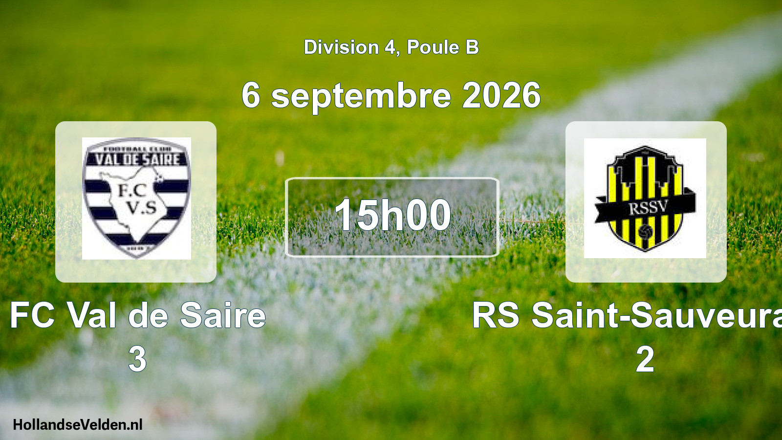 Scheduled Match: FC Val de Saire 3 - RS Saint-Sauveurais 2 (6 September 2026)