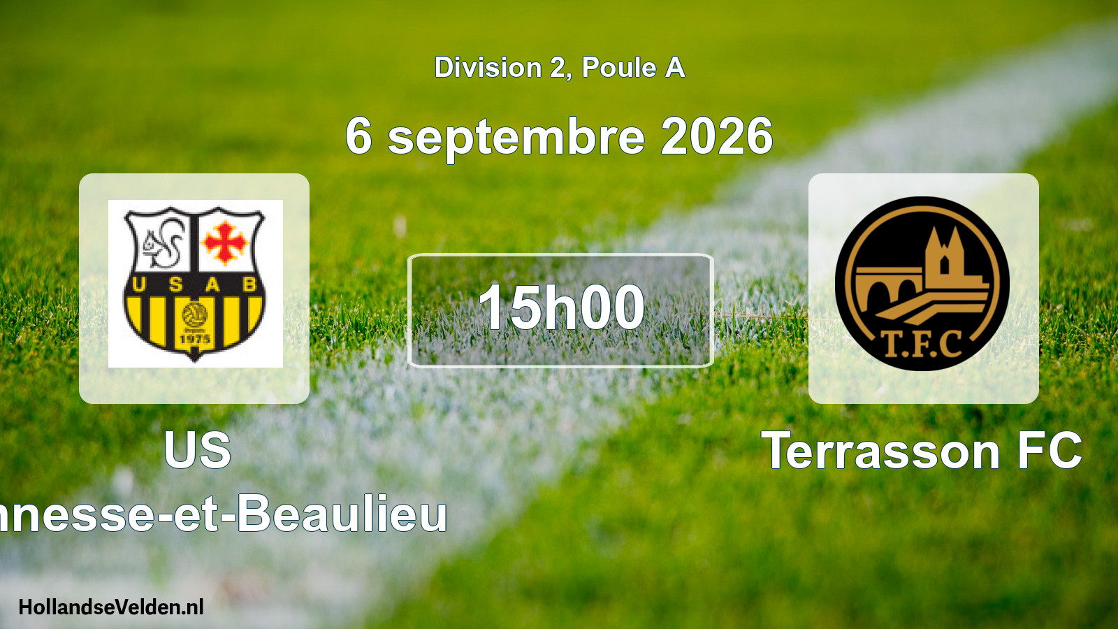 Match programmé: US Annesse-et-Beaulieu - Terrasson FC (6 septembre 2026)