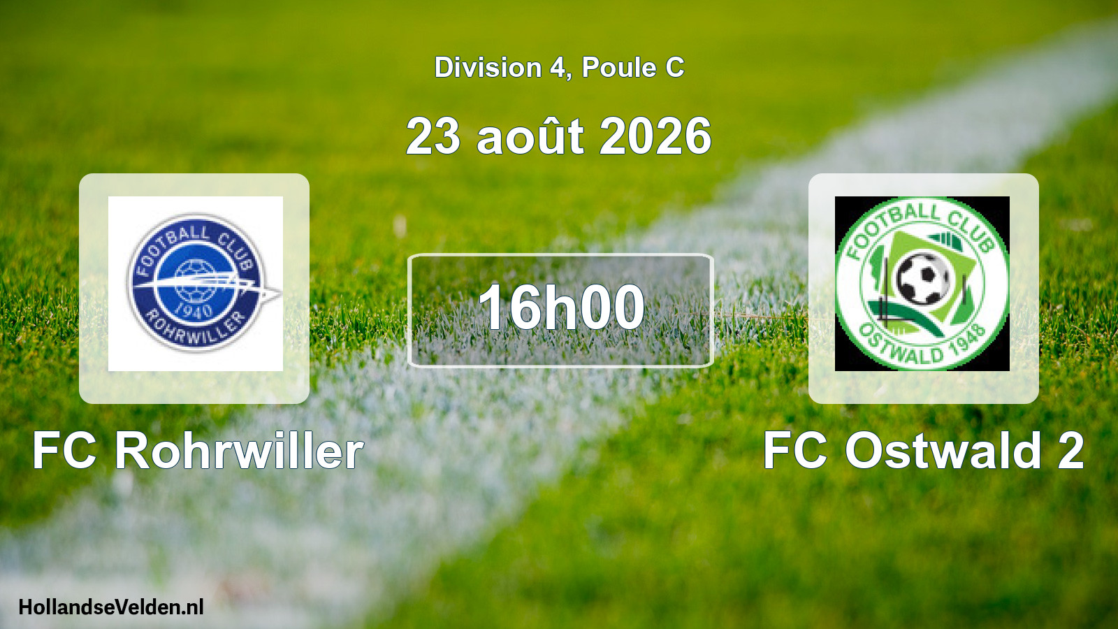 Scheduled Match: FC Rohrwiller - FC Ostwald 2 (23 August 2026)