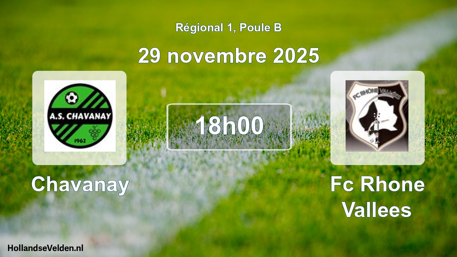 Geplande wedstrijd: Chavanay - Fc Rhone Vallees (29 novembre 2025)