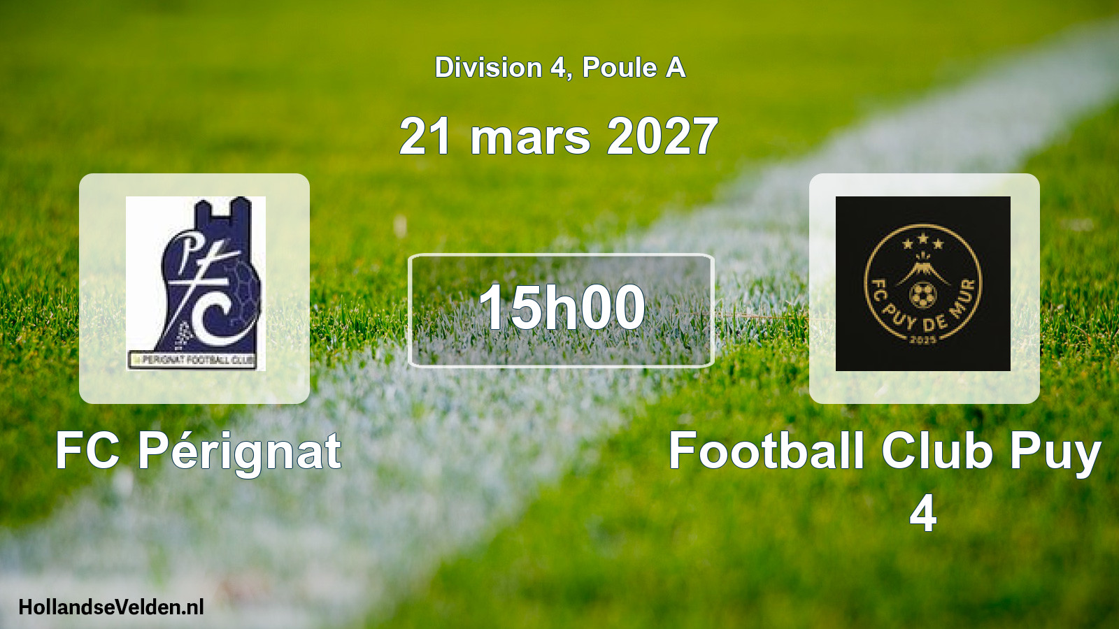 Scheduled Match: FC Pérignat - Football Club Puy De 4 (21 March 2027)