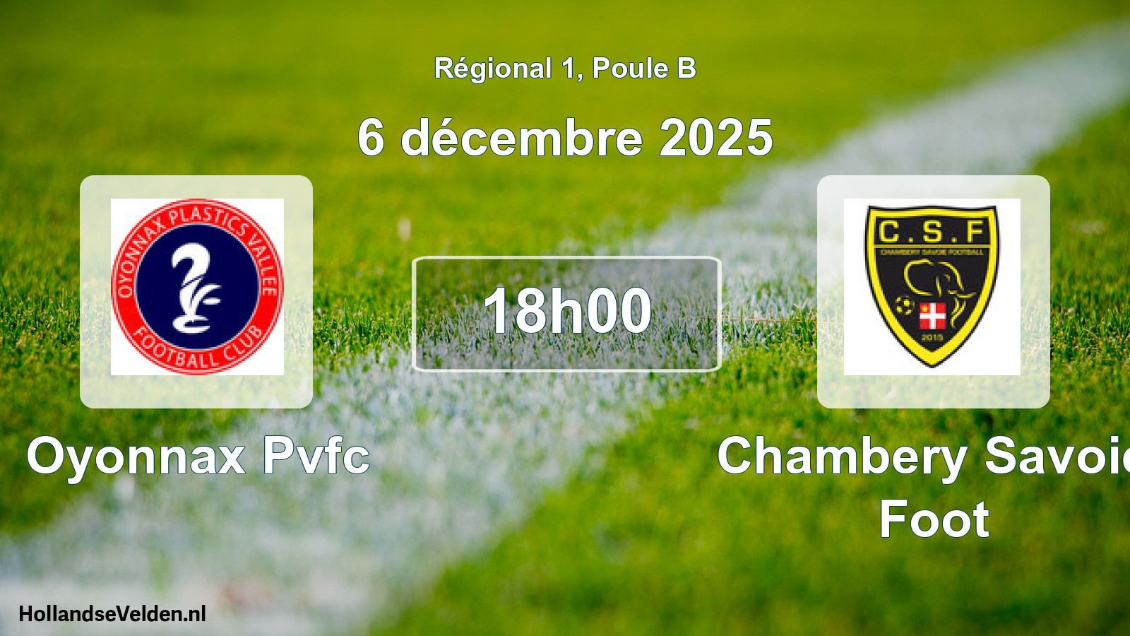 Scheduled Match: Oyonnax Pvfc - Chambery Savoie Foot (6 December 2025)