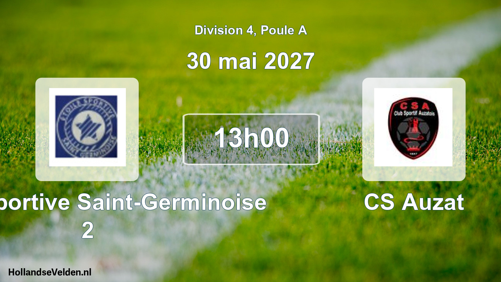 Match programmé: Étoile Sportive Saint-Germinoise 2 - CS Auzat (30 mai 2027)