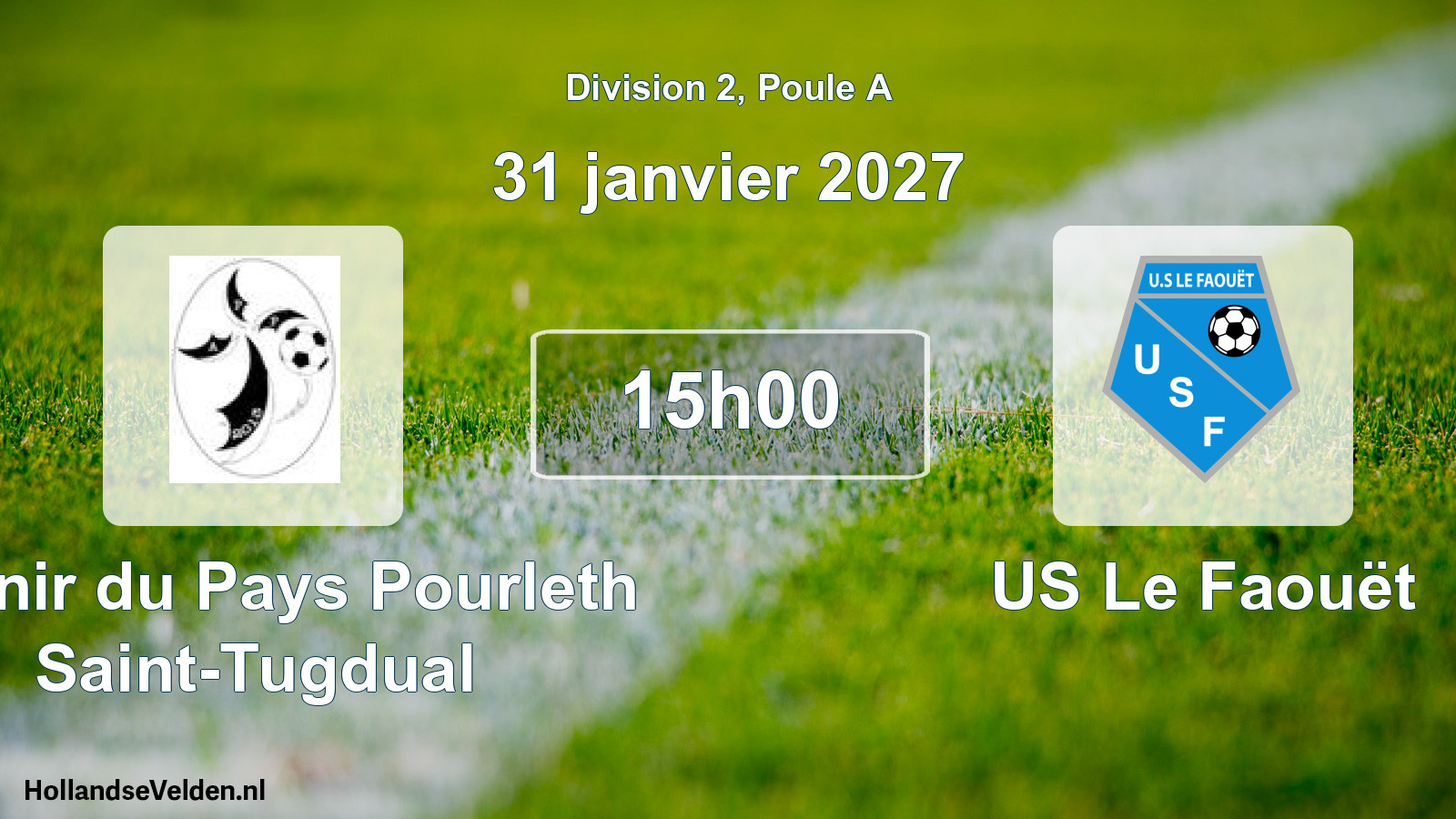 Match programmé: Avenir du Pays Pourleth Saint-Tugdual - US Le Faouët (31 janvier 2027)