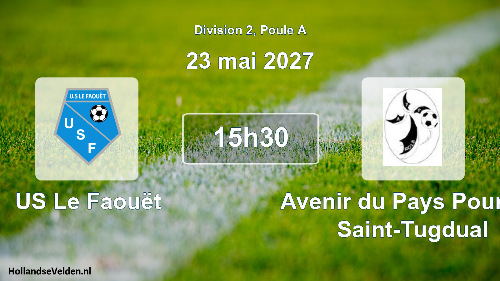 Match programmé: US Le Faouët - Avenir du Pays Pourleth Saint-Tugdual (23 mai 2027)