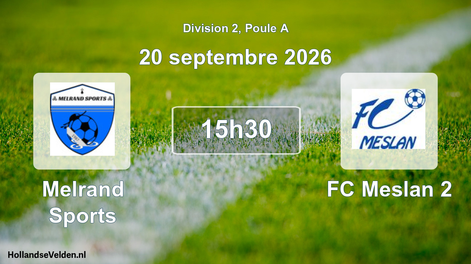 Match programmé: Melrand Sports - FC Meslan 2 (20 septembre 2026)