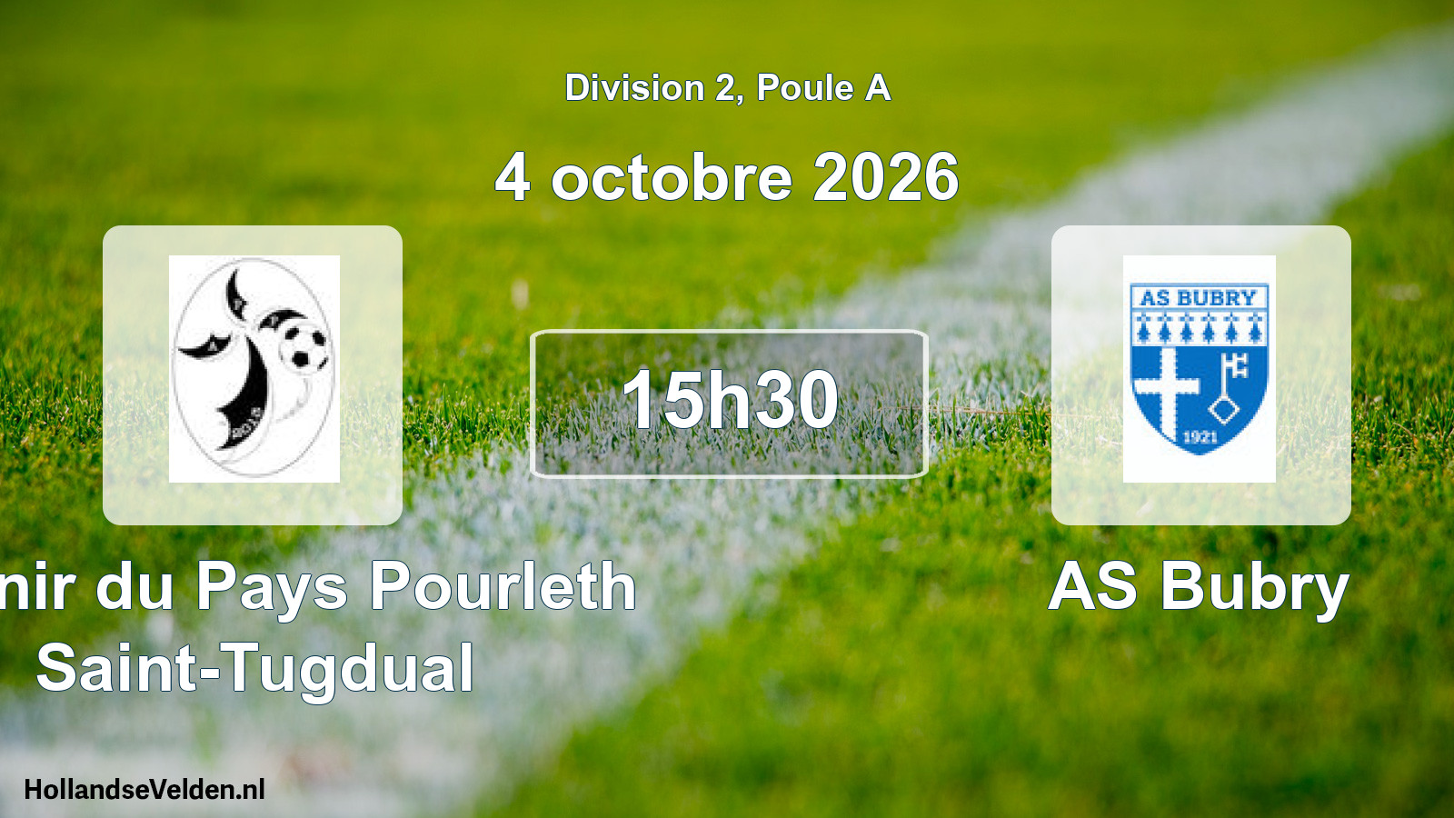 Match programmé: Avenir du Pays Pourleth Saint-Tugdual - AS Bubry (4 octobre 2026)