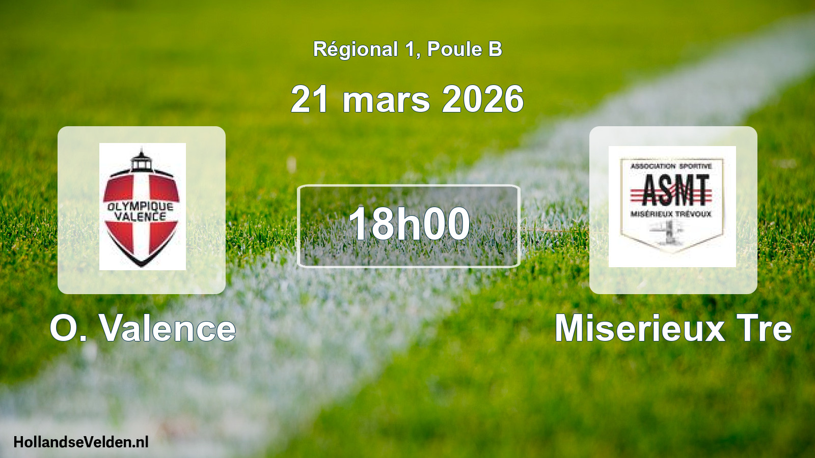 Scheduled Match: O. Valence - Miserieux Tre (21 March 2026)