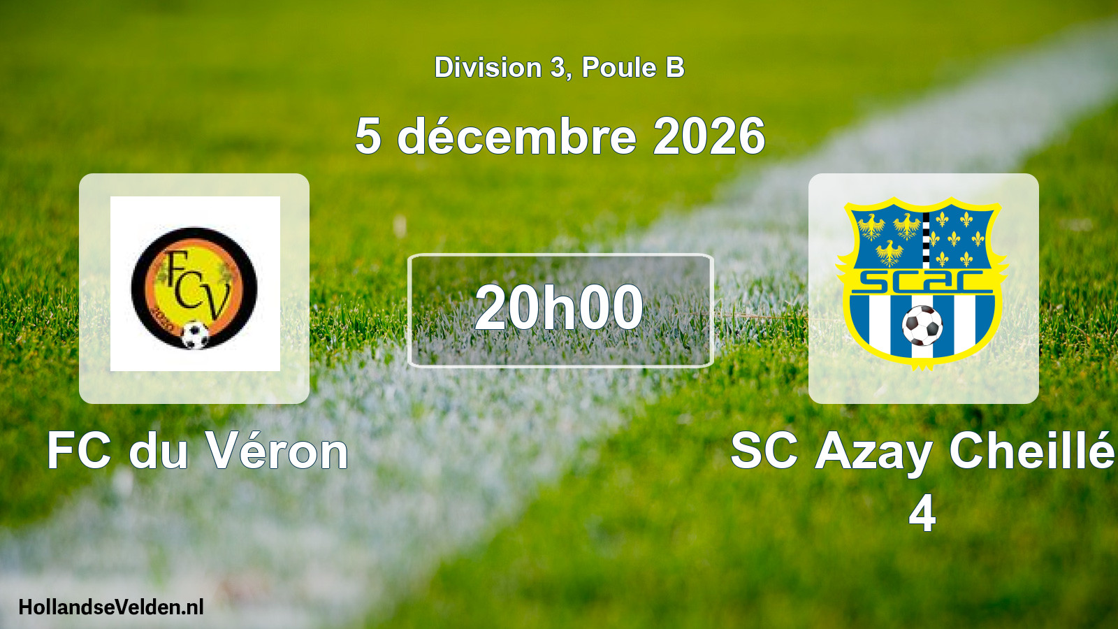 Match programmé: FC du Véron - SC Azay Cheillé 4 (5 décembre 2026)