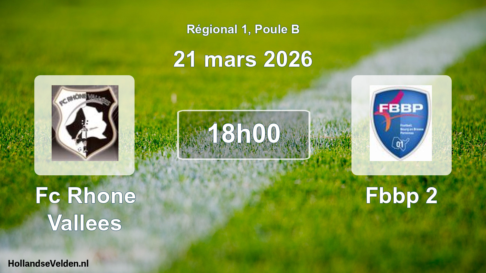 Scheduled Match: Fc Rhone Vallees - Fbbp 2 (21 March 2026)