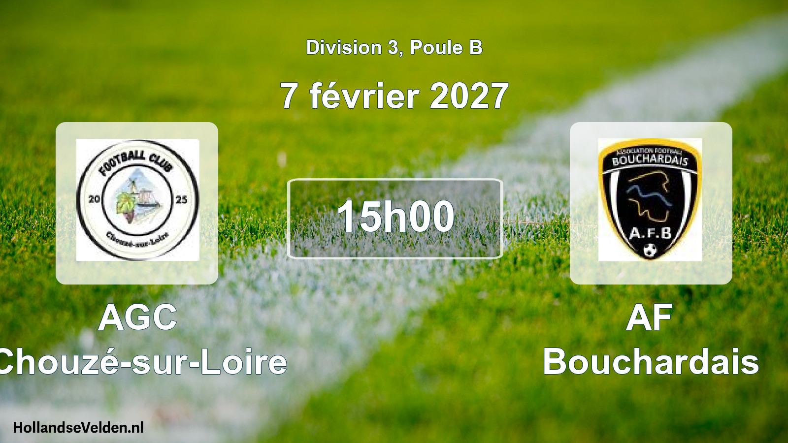 Match programmé: AGC Chouzé-sur-Loire - AF Bouchardais (7 février 2027)