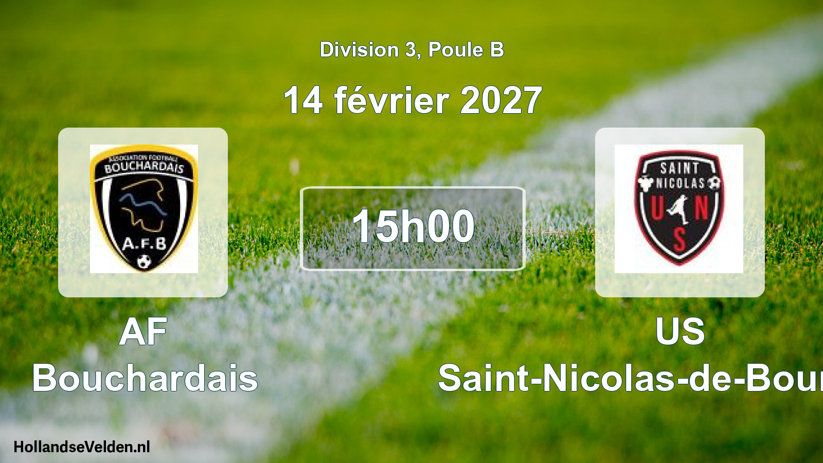 Match programmé: AF Bouchardais - US Saint-Nicolas-de-Bourgueil (14 février 2027)