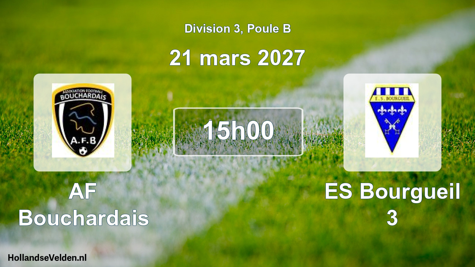 Match programmé: AF Bouchardais - ES Bourgueil 3 (21 mars 2027)