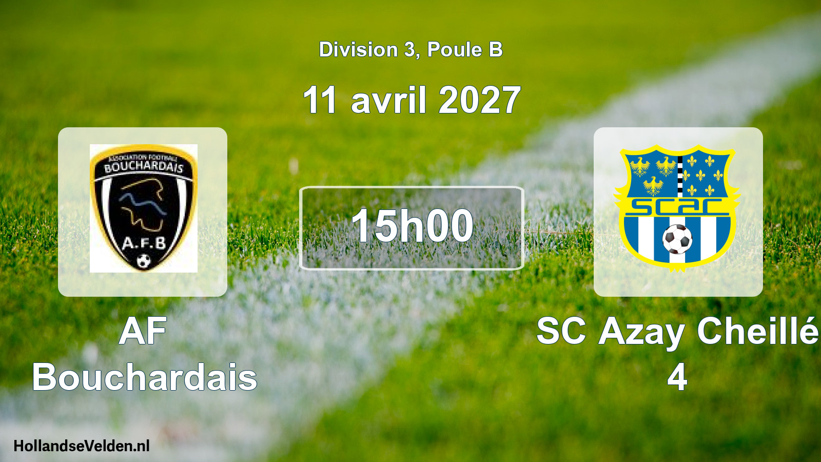 Match programmé: AF Bouchardais - SC Azay Cheillé 4 (11 avril 2027)