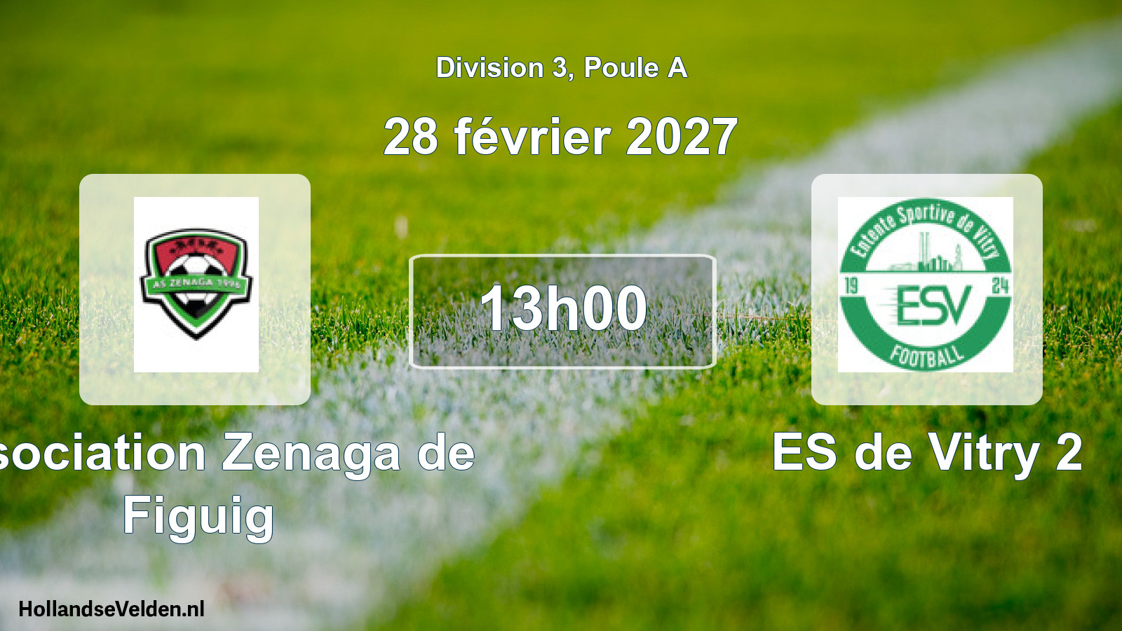 Scheduled Match: Association Zenaga de Figuig - ES de Vitry 2 (28 February 2027)
