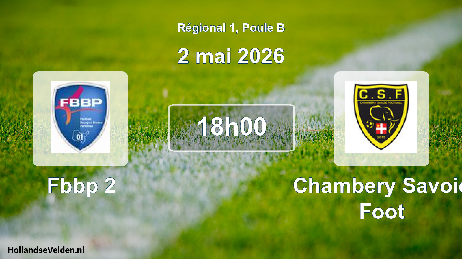 Scheduled Match: Fbbp 2 - Chambery Savoie Foot (2 May 2026)