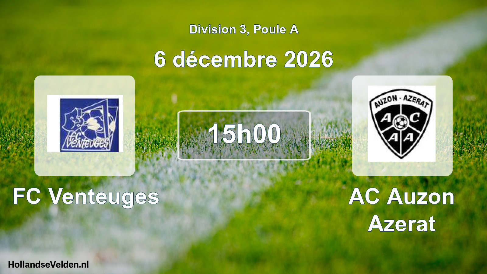 Scheduled Match: FC Venteuges - AC Auzon Azerat (6 December 2026)