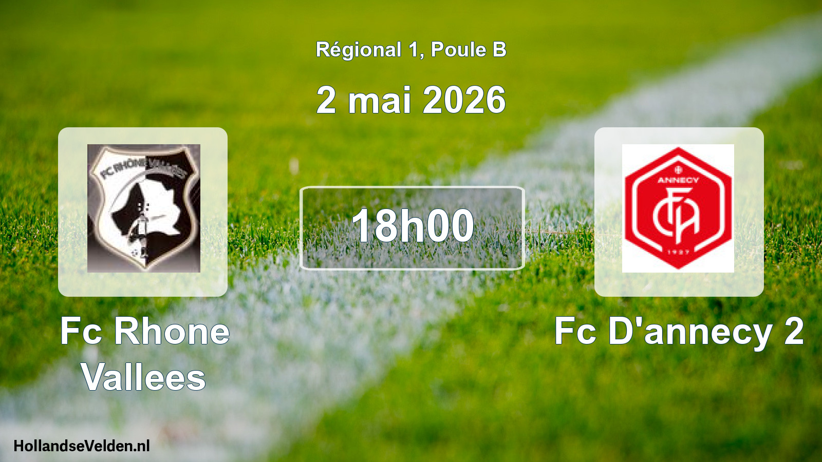 Scheduled Match: Fc Rhone Vallees - Fc D'annecy 2 (2 May 2026)