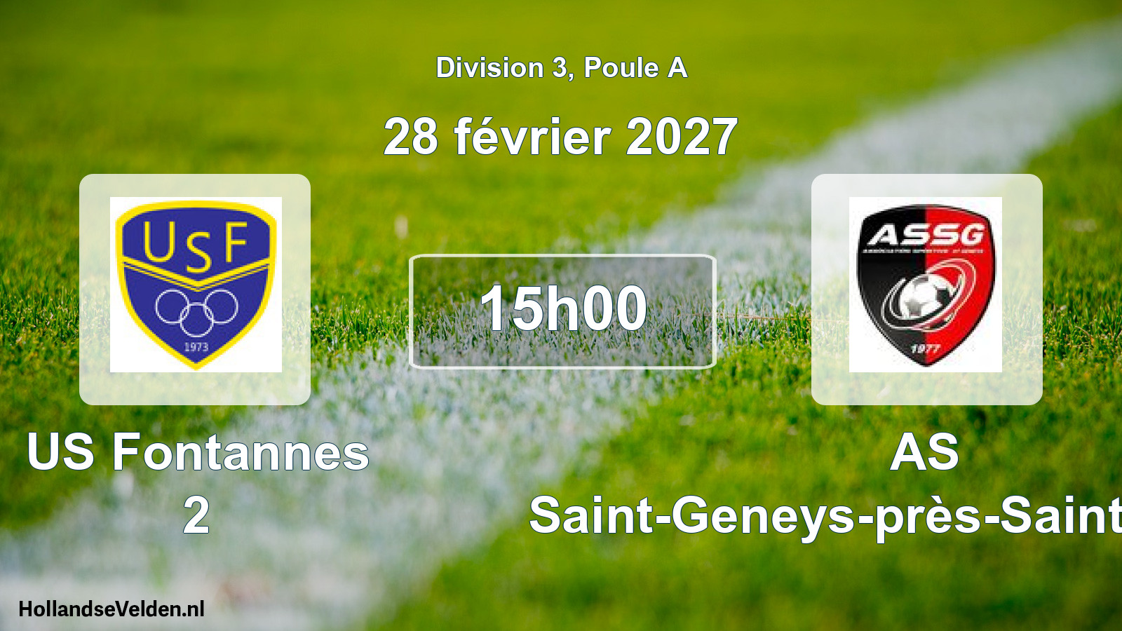 Scheduled Match: US Fontannes 2 - AS Saint-Geneys-près-Saint-Paulien (28 February 2027)