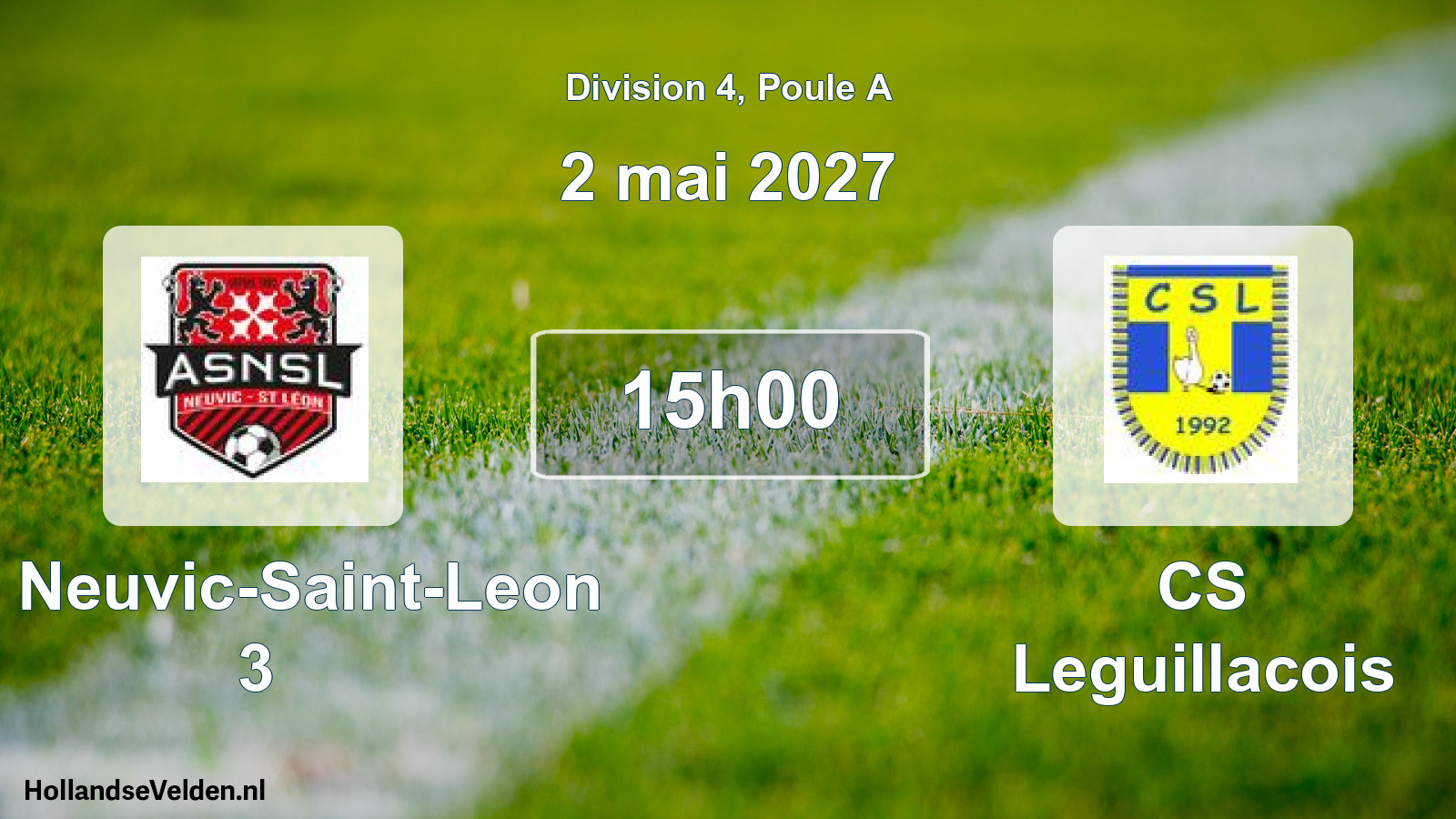 Scheduled Match: AS Neuvic-Saint-Leon 3 - CS Leguillacois (2 May 2027)