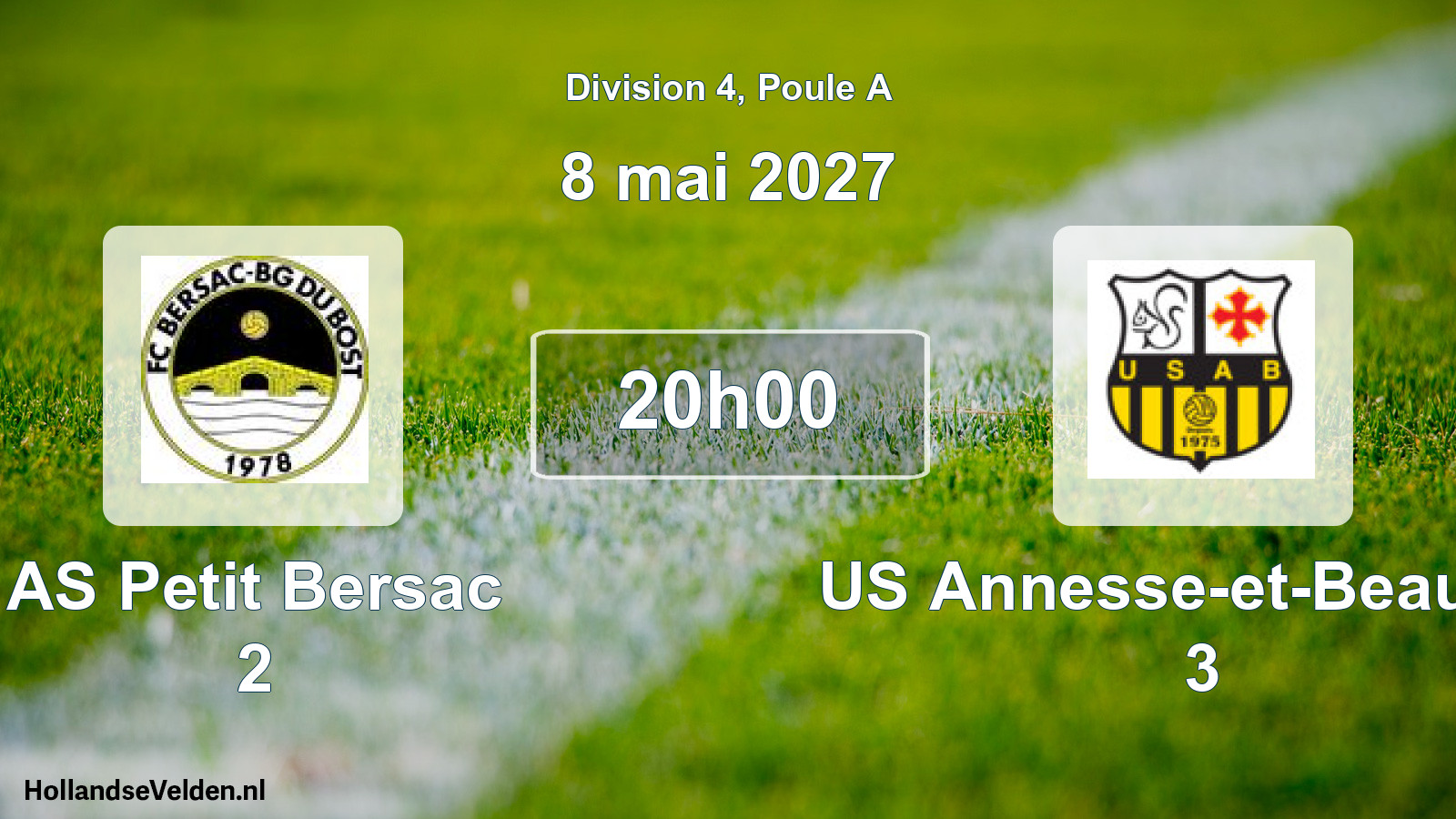 Scheduled Match: AS Petit Bersac 2 - US Annesse-et-Beaulieu 3 (8 May 2027)
