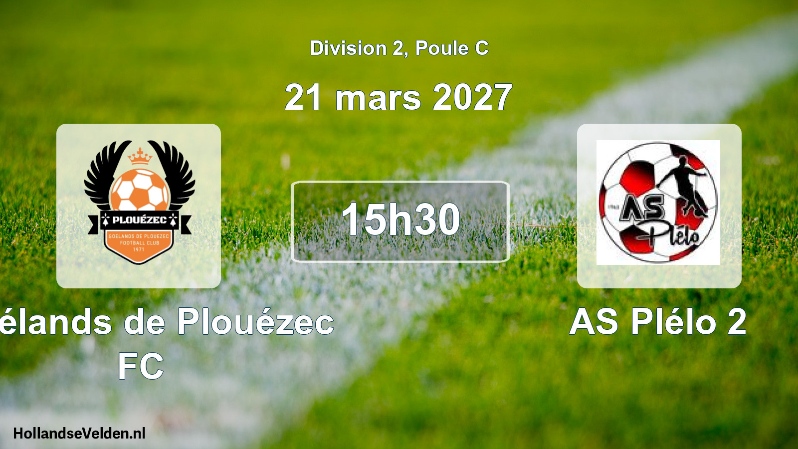Geplande wedstrijd: Goélands de Plouézec FC - AS Plélo 2 (21 maart 2027)