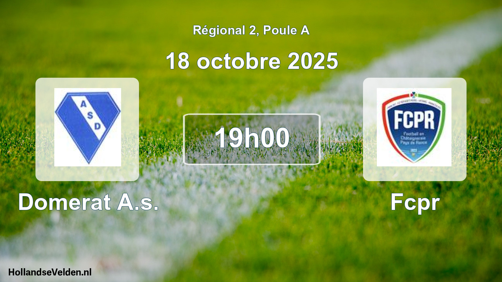 Scheduled Match: Domerat A.s. - Fcpr (18 October 2025)