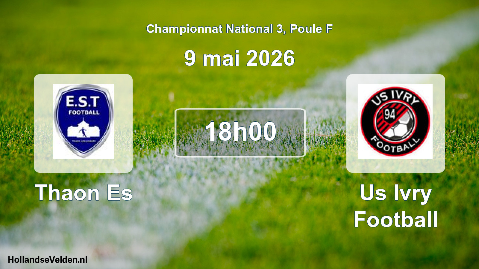 Geplande wedstrijd: Thaon Es - Us Ivry Football (9 mei 2026)