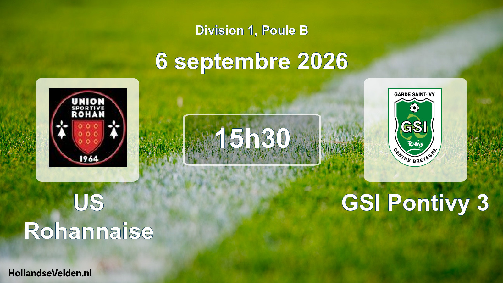 Match programmé: US Rohannaise - GSI Pontivy 3 (6 septembre 2026)
