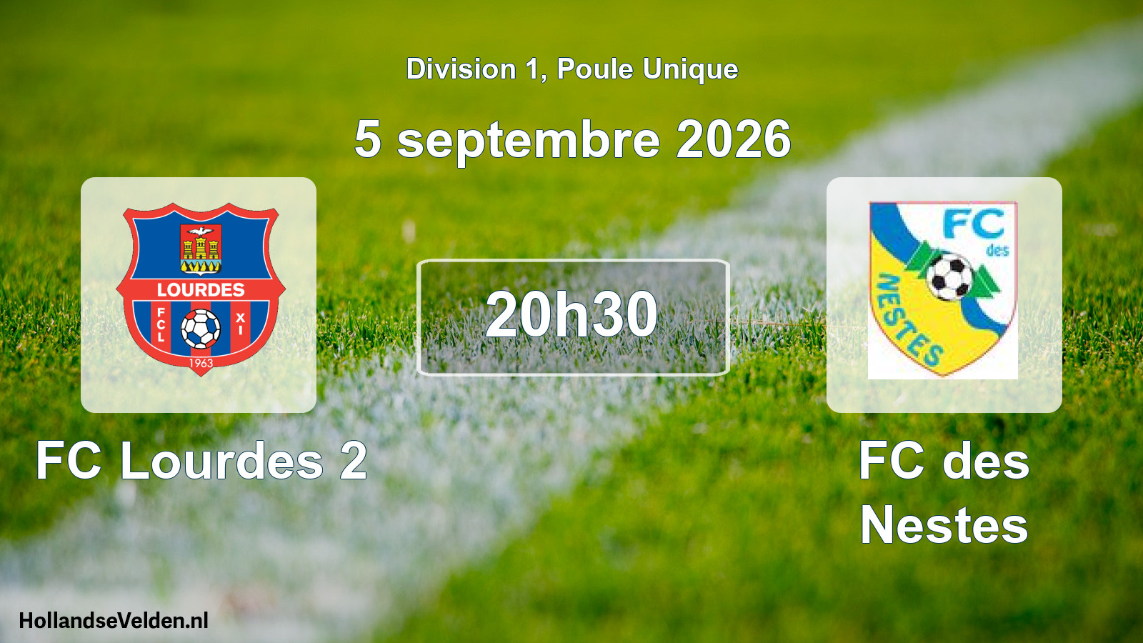 Scheduled Match: FC Lourdes 2 - FC des Nestes (5 September 2026)