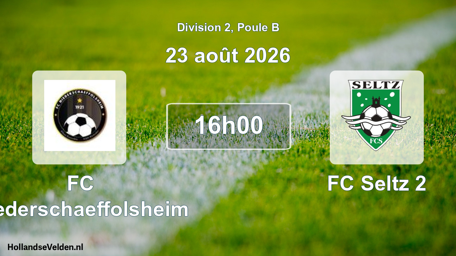 Scheduled Match: FC Niederschaeffolsheim - FC Seltz 2 (23 August 2026)