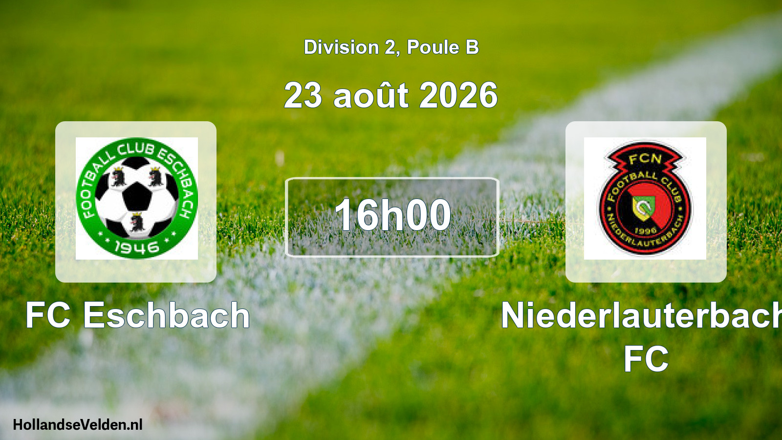 Scheduled Match: FC Eschbach - Niederlauterbach FC (23 August 2026)