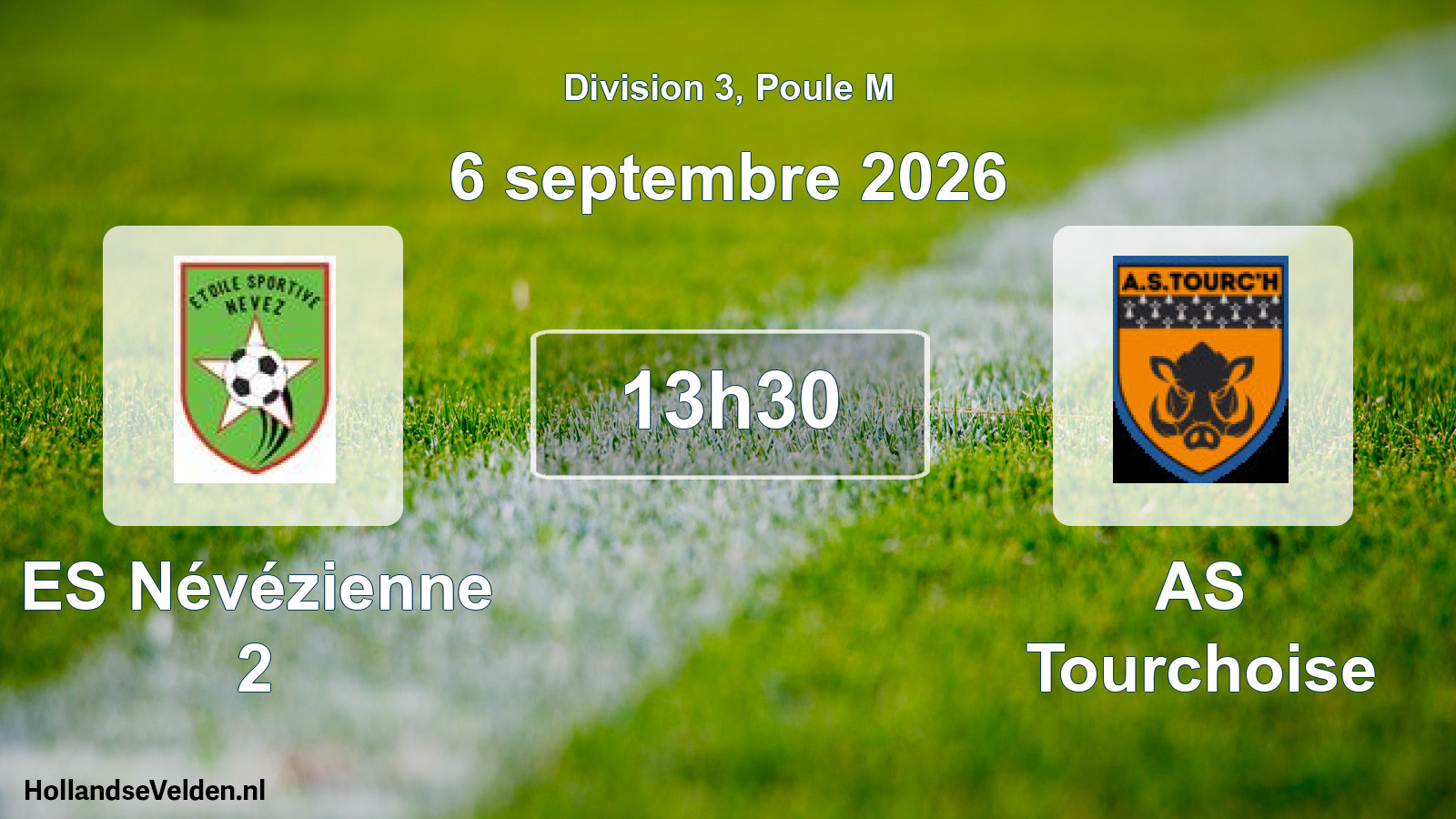 Match programmé: ES Névézienne 2 - AS Tourchoise (6 septembre 2026)