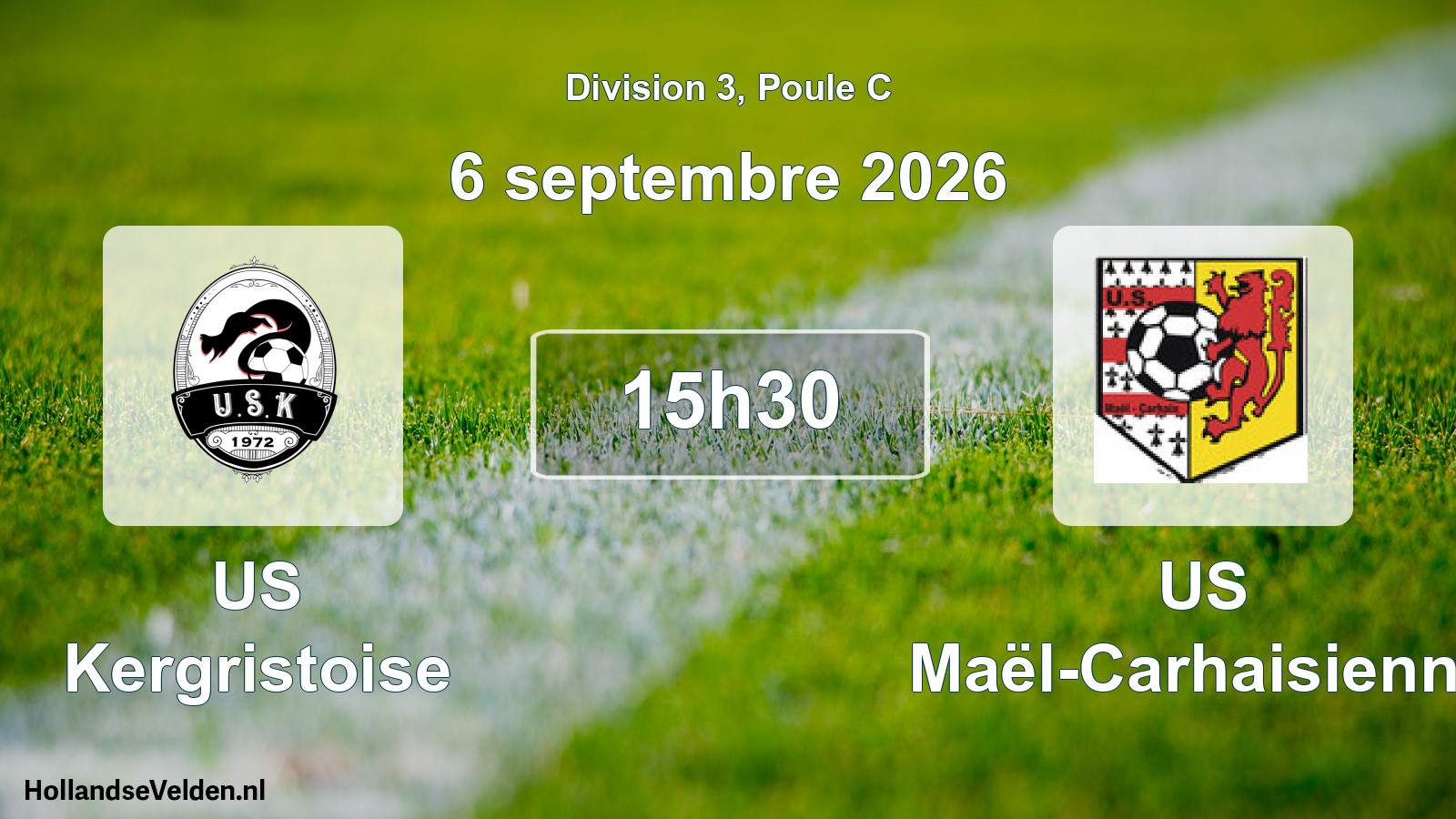 Match programmé: US Kergristoise - US Maël-Carhaisienne (6 septembre 2026)