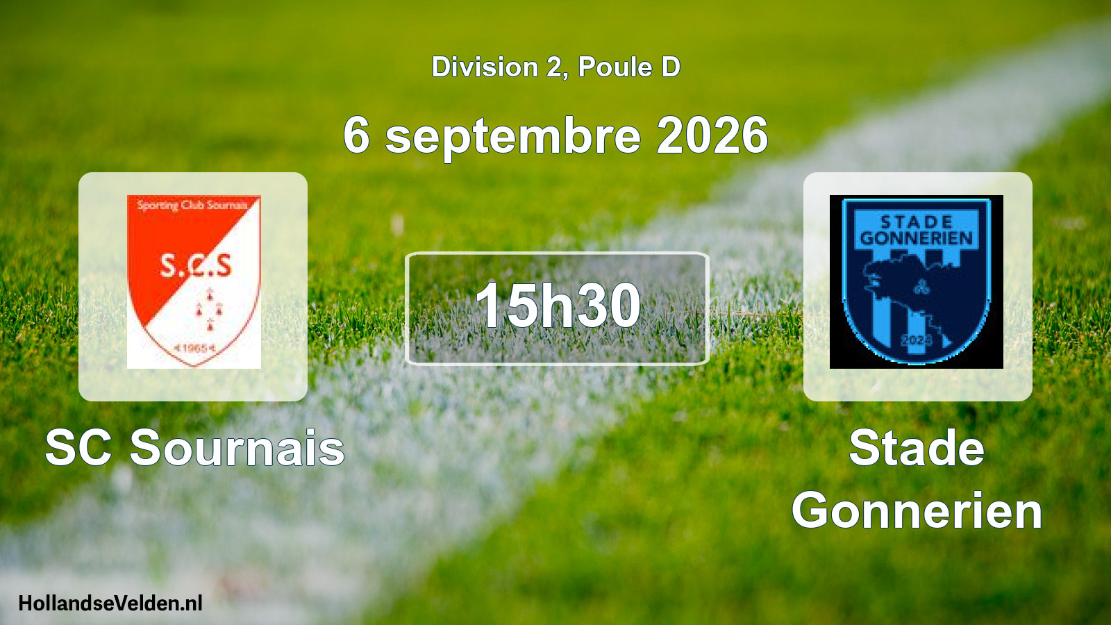 Match programmé: SC Sournais - Stade Gonnerien (6 septembre 2026)