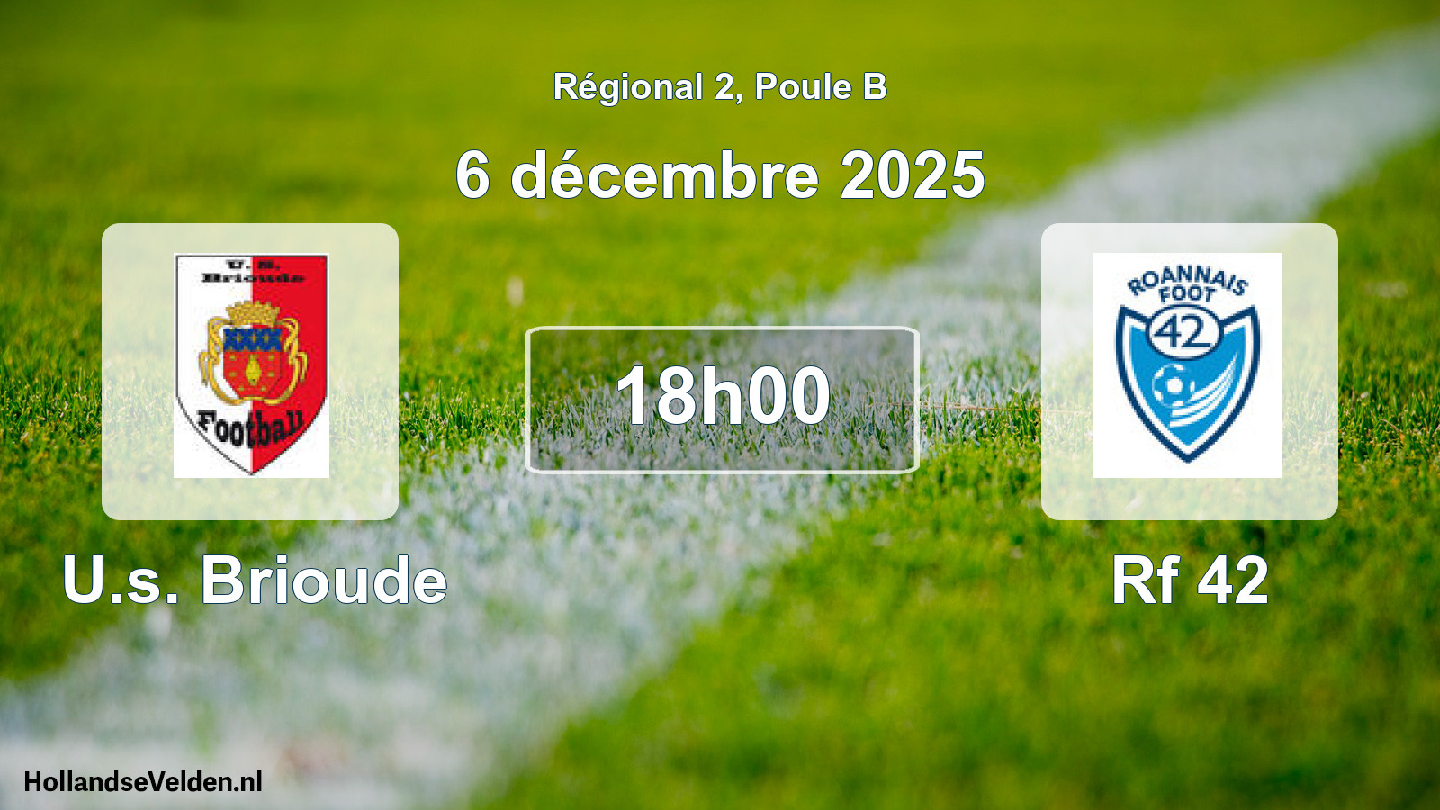 Scheduled Match: U.s. Brioude - Rf 42 (6 December 2025)