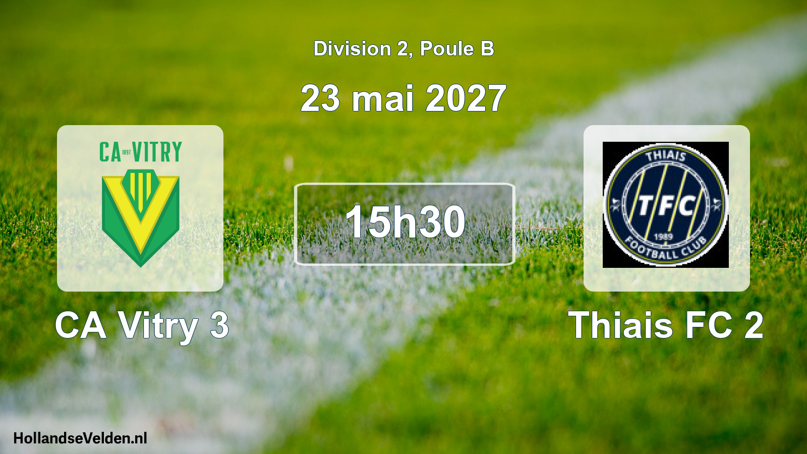 Scheduled Match: CA Vitry 3 - Thiais FC 2 (23 May 2027)