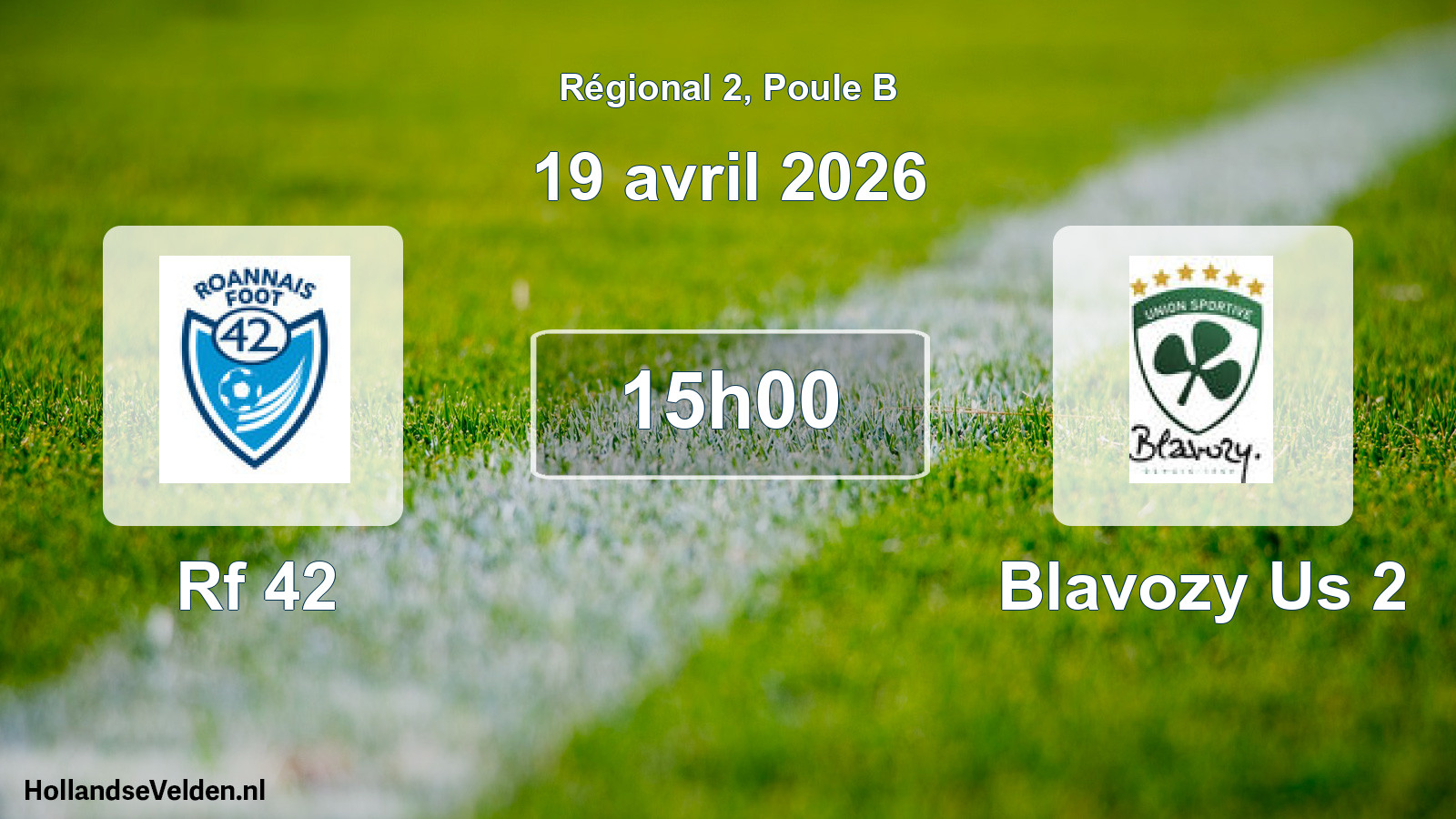 Geplande wedstrijd: Rf 42 - Blavozy Us 2 (19 avril 2026)