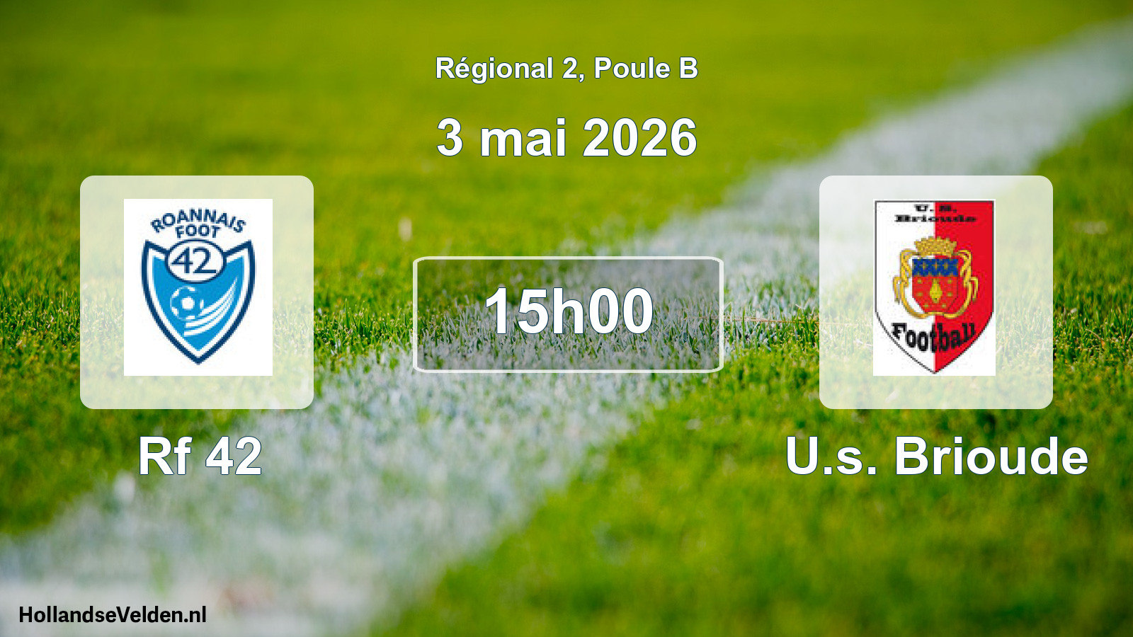 Scheduled Match: Rf 42 - U.s. Brioude (3 May 2026)