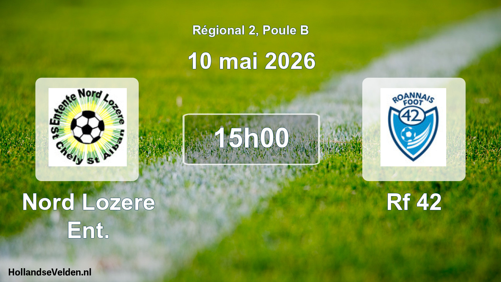 Scheduled Match: Nord Lozere Ent. - Rf 42 (10 May 2026)