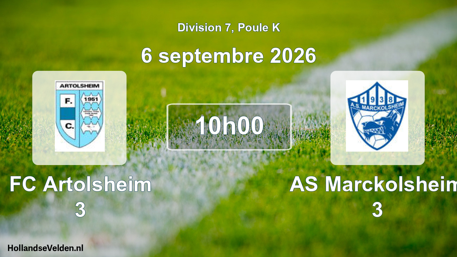 Scheduled Match: FC Artolsheim 3 - AS Marckolsheim 3 (6 September 2026)