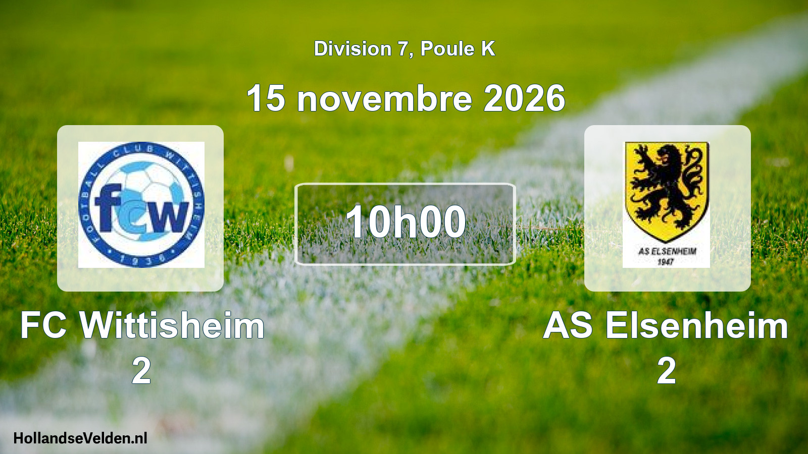 Scheduled Match: FC Wittisheim 2 - AS Elsenheim 2 (15 November 2026)